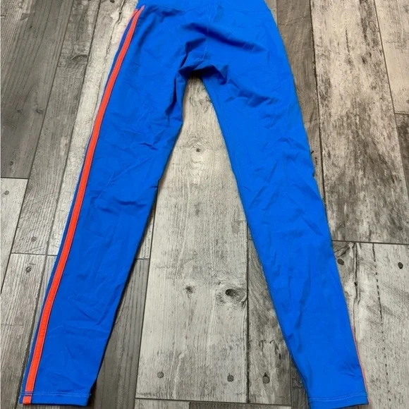 Wear It To Heart WITH Double Stripe Leggings Electric Blue Neon Small Rollergirl - Picture 4 of 11